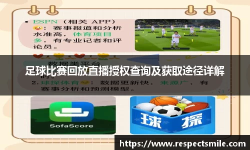 足球比赛回放直播授权查询及获取途径详解